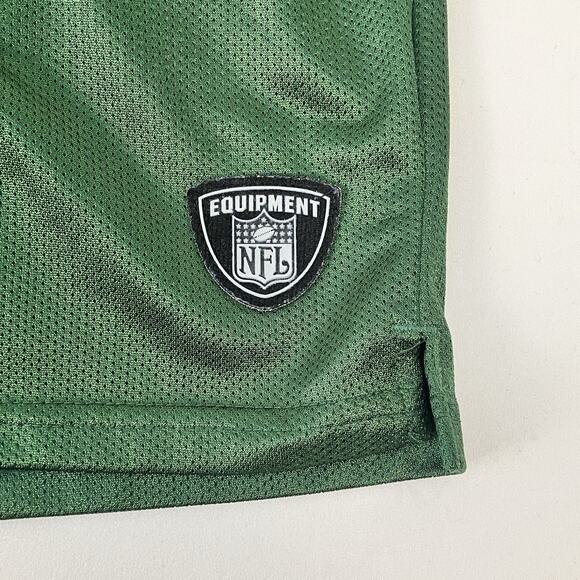 New York JETS Throwback Logo Vintage Practice Shorts Green Size L NFL Football - Picture 4 of 11